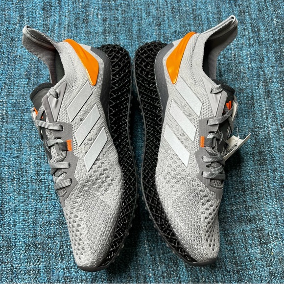 Adidas X90004D Running Shoes in Grey Matte Silver Orange - Picture 4 of 10